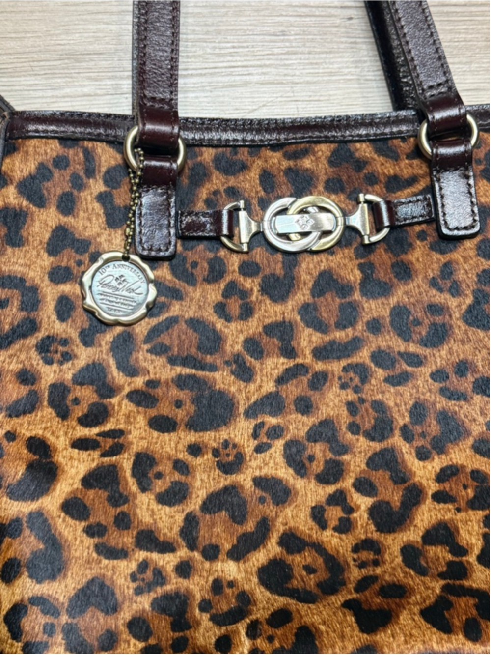 Patricia Nash Leopard Lundy Tote/crossbody - Picture 2 of 10